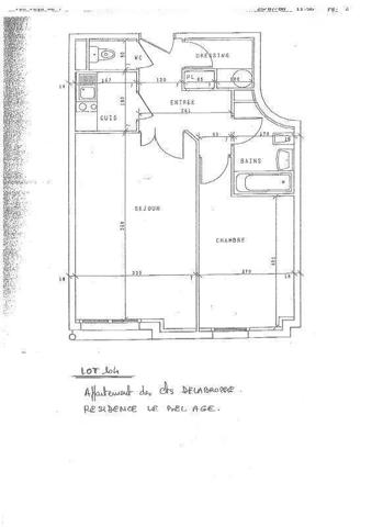 Appartement 2 pièces                                        - 44000 Nantes Réf : 12256