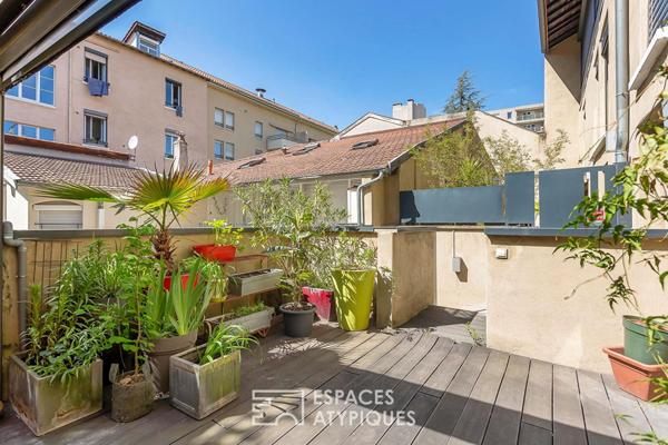 Duplex avec terrasse dans une ancienne imprimerie