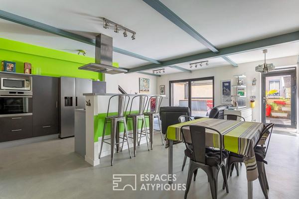 Duplex avec terrasse dans une ancienne imprimerie