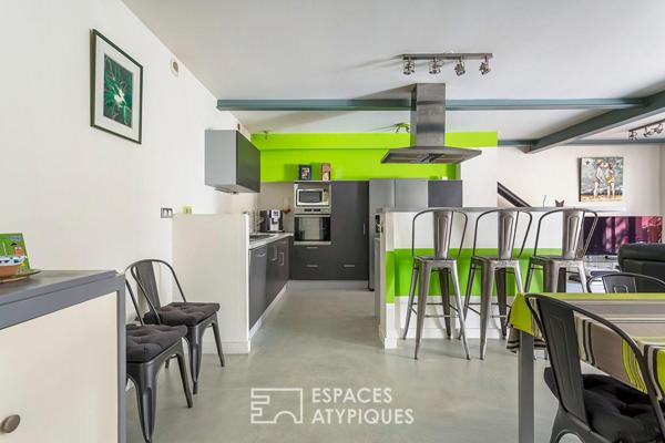 Duplex avec terrasse dans une ancienne imprimerie