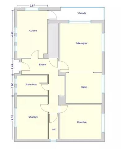 maison individuelle avec 750m² de terrain