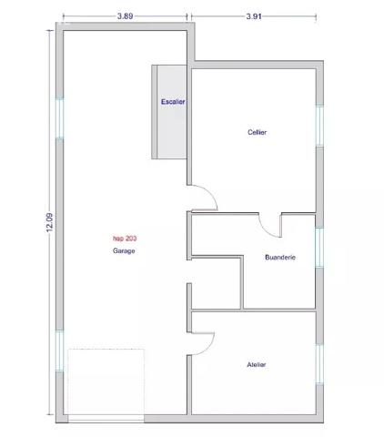 maison individuelle avec 750m² de terrain