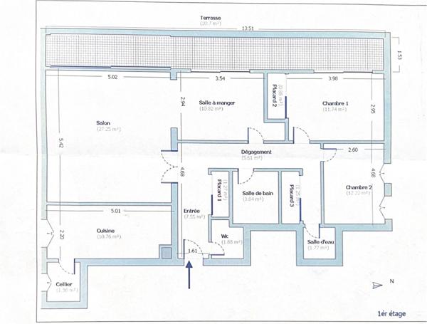 Boulogne-Billancourt Quai Alphonse Le Gallo | Grand T4 de 98 m² avec terrasse | Parking + Cave