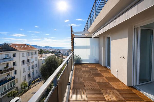 Appartement Nice 2 pièce(s) 41.97m2 terrasse avec vue avec cavec