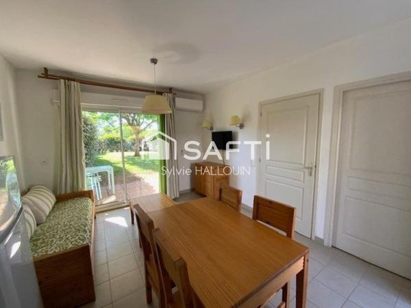 Appt T2 bord de mer meublé jardin 57m², parking