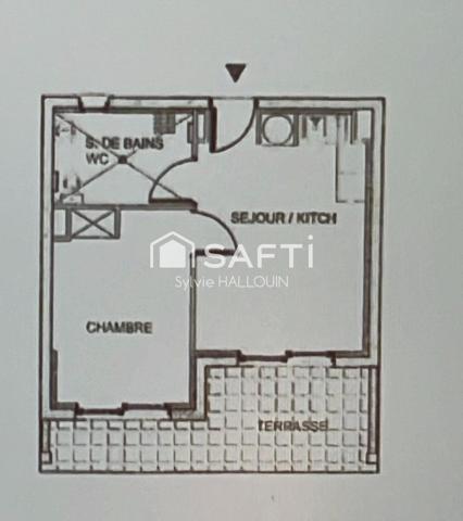 Appt T2 bord de mer meublé jardin 57m², parking
