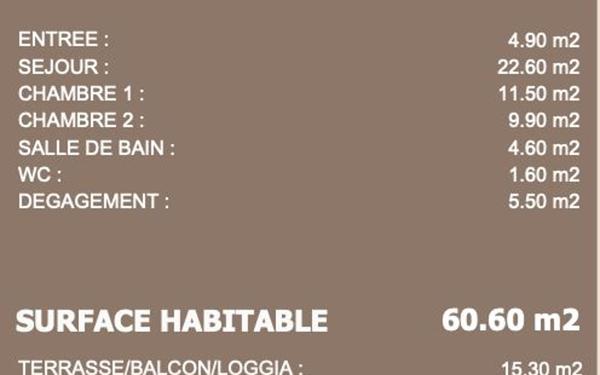 Appartement à vendre    3 pièces • 60,60 m2 Neuville-sur-Saône