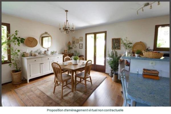 Maison de plain pied avec Piscine et beau point de vue sur la commune de Port Sainte Foy et Ponchapt