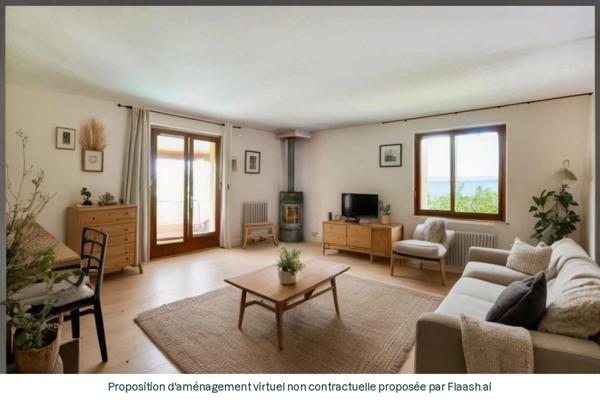 Maison de plain pied avec Piscine et beau point de vue sur la commune de Port Sainte Foy et Ponchapt