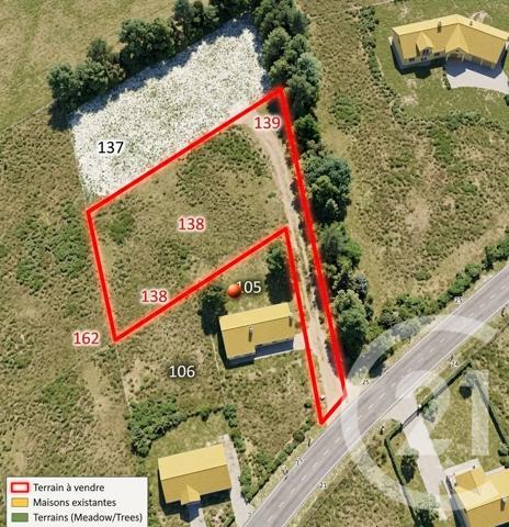 Terrain à vendre  1329 m 2   SOUCY  - 89