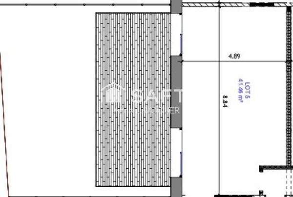 PLATEAU À AMÉNAGER 41 M² ENV.