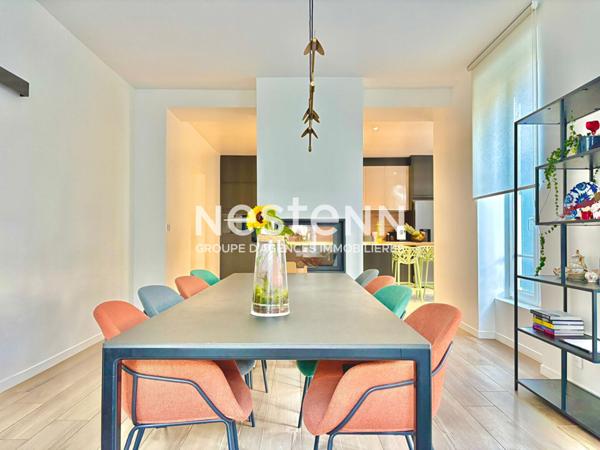 Nestenn Igny Maison familiale en pierre meulière 1892 à Igny centre, entièrement rénovée, 5 chambres, studio indépendant, jardin arboré, charme de l'ancien et prestations haut de gamme, aucun travaux, chauffage au sol, sous-sol, buanderie, bureau, proch