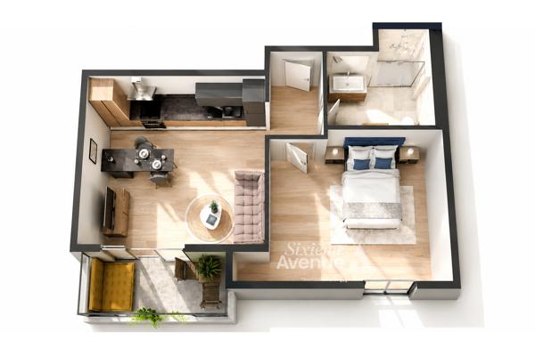 Appartement 2 pièces 41.65 m2