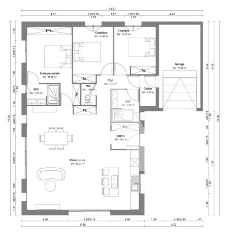 Maison 6 pièces 110 m2