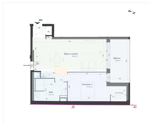 Appartement (neuf) à vendre 2 pièces 49 m² Ouistreham