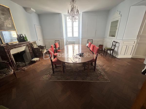 En plein cœur de Nérac, découvrez cette belle maison de caractère alliant charme de l’ancien, beaux volumes et potentiel exceptionnel.

Si vous recherchez une grande maison de ville avec extérieur et garage, cette propriété saura vous séduire.

Répartie sur trois niveaux, elle offre de généreux espaces de vie et conserve tout le cachet des demeures anciennes : hauteurs sous plafond, volumes harmonieux et authenticité.

Au rez-de-chaussée, vous êtes accueilli par un vaste hall d’entrée desservant un salon chaleureux, une élégante salle à manger ainsi qu’une cuisine située à l’arrière, ouverte sur une agréable cour intérieure.

Le premier étage propose 1 grande chambre, 1 bureau, une salle de bain ainsi qu’une buanderie 

Au deuxième étage, 4 chambres supplémentaires avec des points d’eau dans chaque chambre viennent compléter l’ensemble, offrant de nombreuses possibilités d’aménagement selon vos besoins.

À l’arrière de la maison, une dépendance attenante au rez-de-chaussée offre un fort potentiel : création d’un appartement indépendant, espace professionnel pour une activité libérale, atelier ou logement d’appoint.

Des travaux de rénovation sont à prévoir, mais ils permettront de révéler tout le potentiel de cette demeure de charme idéalement située en hypercentre.

Une opportunité rare à Nérac pour les amoureux des belles bâtisses et des projets de rénovation.

Contactez-moi dès aujourd’hui pour organiser une visite et découvrir tout le potentiel de ce bien.