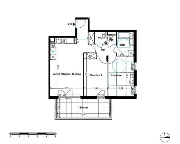 Appartement à vendre 3 pièces 64 m² Cogolin