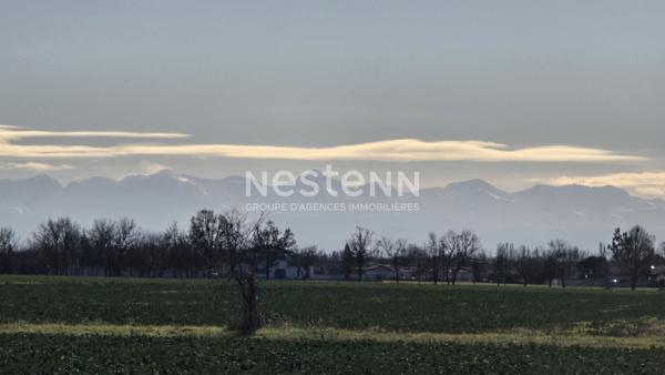 Maison Fonsorbes T4 de plein pied, 99 m2sur un terrain 581m² avec parking vue sur les Pyrénées