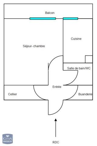 Appartement à vendre 1 pièce 31.2m²