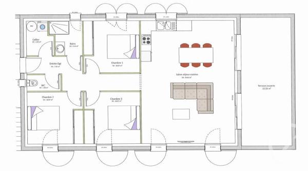 Appartement T4 à vendre  4 pièces - 86,38 m2 CHORGES - 05