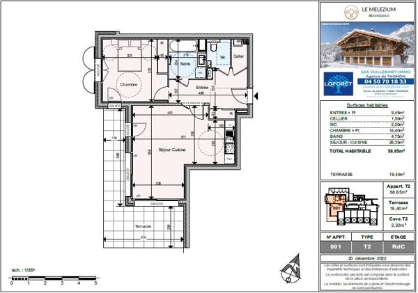 Achat appartement Abondance - 2 pièce(s) - 57 m² - 365 000 €