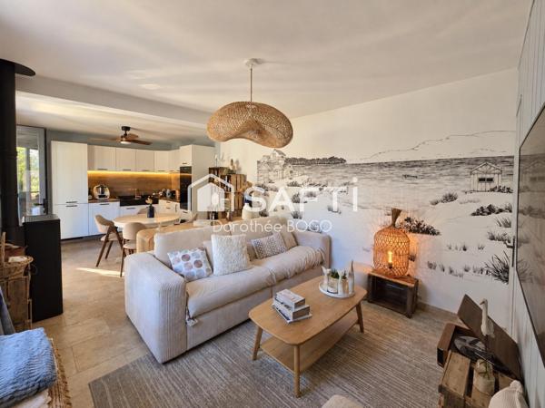 Maison de plain-pied - 2 chambres - piscine
