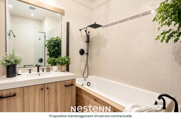 TOULOUSE - Quartier Saint Simon - Appartement T2 en rez-de-jardin avec deux places de parking