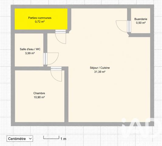 Appartement à vendre 2 pièces 47 m² Puteaux