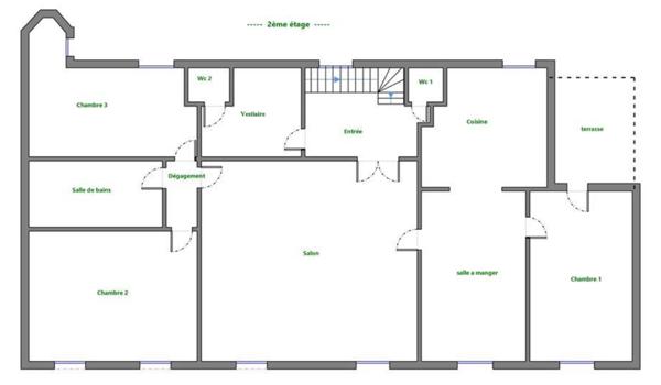 Appartement 4 pièces avec jardin