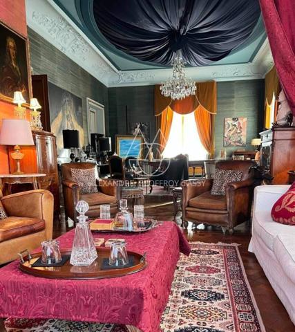 Majestueux château de style Renaissance perché sur un rocher en Suisse Normande.