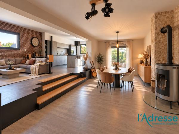 Maison de 192 m² avec 6 chambres - GARAGE double et DEPENDANCE