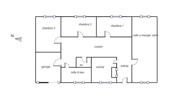 TREHET (41)-Maison de plain pied à vendre-86m²- 4 pièces - garage, terrasse, barbecue, jardin de 1025m²