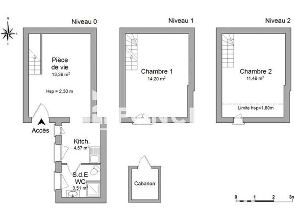 Location Maison 3 pièces 47.13 m² - 13 BIS RUE VILLERSEXEL Niort 79000