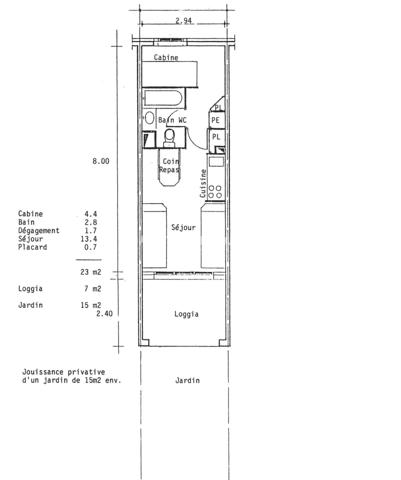 Vente                                                      Appartement
                        
                     1 pièces                      23 m2                     à Grimaud