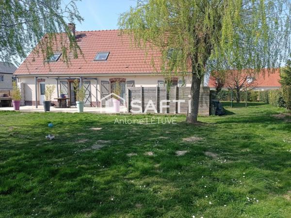 Pavillon 4 Chambres,  2 bureaux, sous sol complet