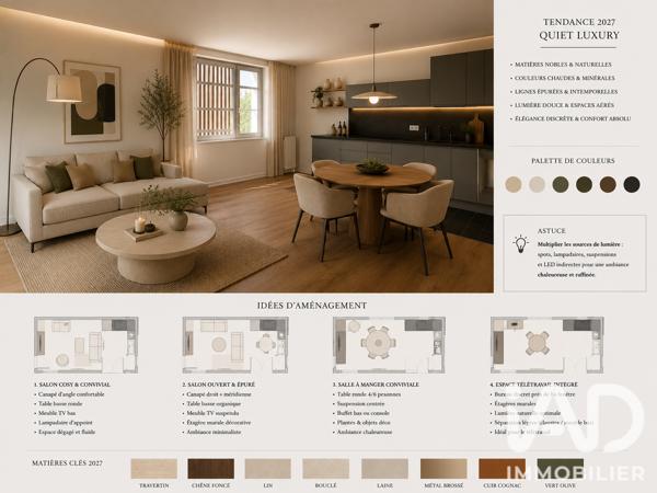 Appartement à vendre 3 pièces 61,9 m² Colombes