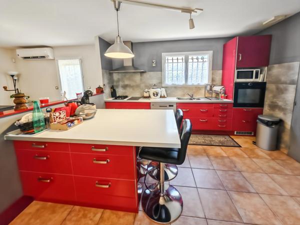 Maison à vendre Saint-André-de-Sangonis – Villa 127 m² – 4 chambres – bureau – terrain 576 m² – terrasse – sans vis-à-vis