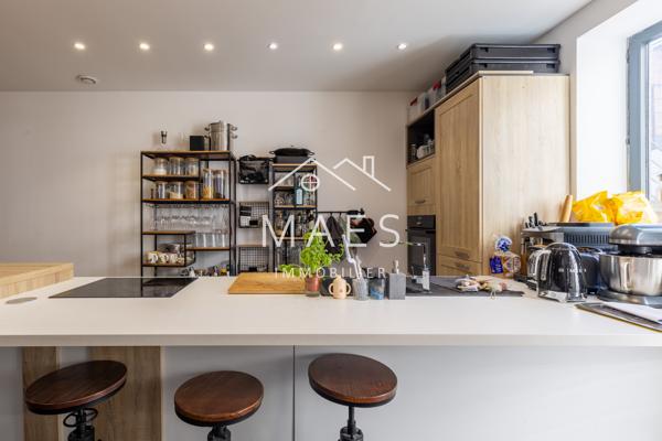 Loft plain-pied, grande terrasse ensoleillée + parking sécurisé