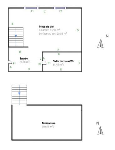 Appartement Lyon 1 pièce(s) 21 m2