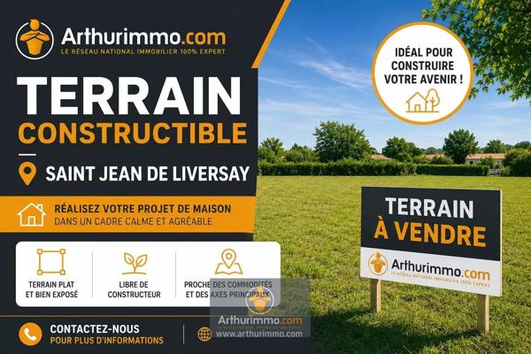 Vente                                                      Terrain
                        
                                         894 m2                     à Saint-Jean-de-Liversay