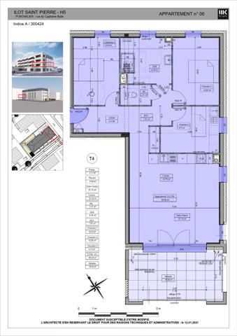 Appartement 4 pièces 88.32 m2