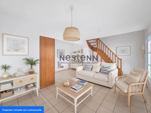 Duplex trois chambres à cinquante mètres de la plage