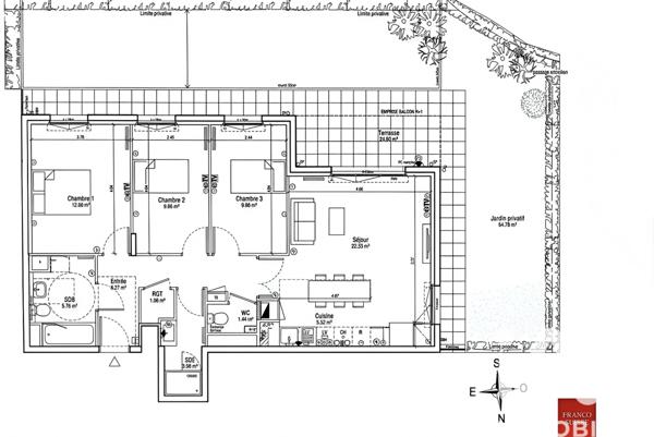 Appartement à vendre 4 pièces 81 m² Châtenay-Malabry