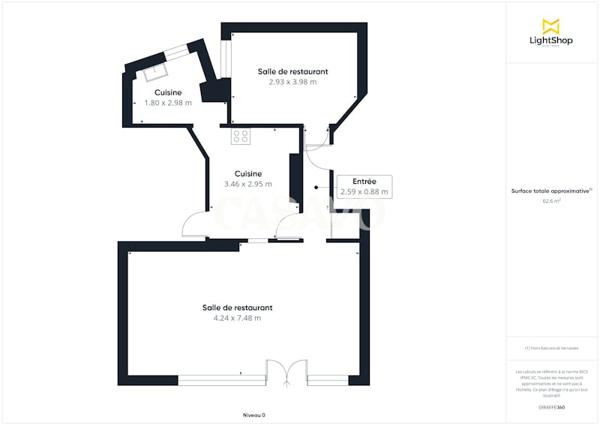 Vente Appartement 2 pièces de 70m² - 75014 Paris