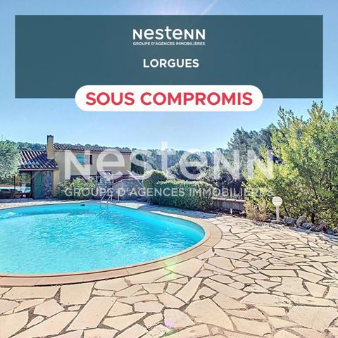 A VENDRE à LORGUES ! MAISON PROVENÇALE AVEC DÉPENDANCE, PISCINE ET VUE