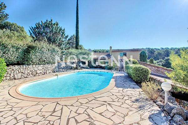 A VENDRE à LORGUES ! MAISON PROVENÇALE AVEC DÉPENDANCE, PISCINE ET VUE