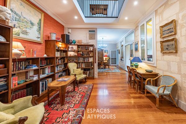 L’échoppe double avec jardin et piscine