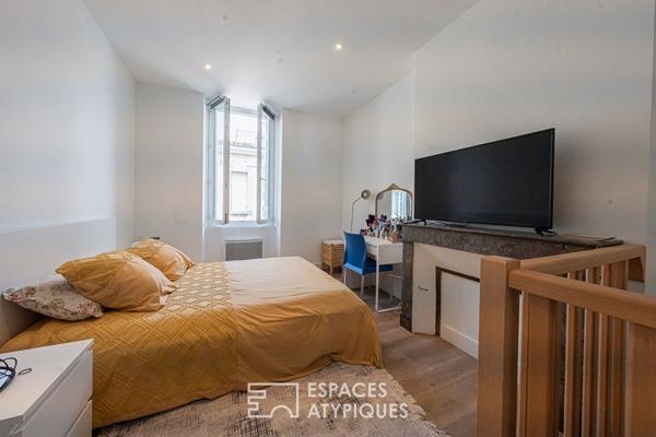 L’échoppe double avec jardin et piscine