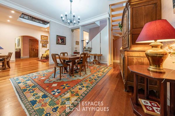 L’échoppe double avec jardin et piscine