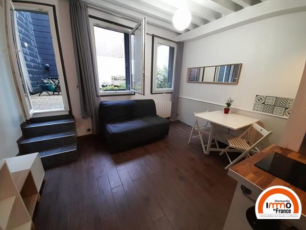 ROUEN BEAUVOISINE - Studio de 18,59 m² MEUBLE  avec terrasse privative
